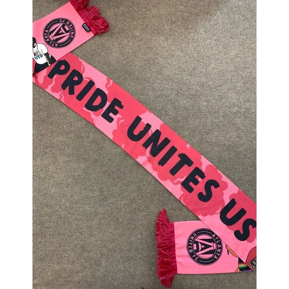 Atlanta United FC Scarf Ruffneck MLS June 2023 Pride Unites Us LGBTQ